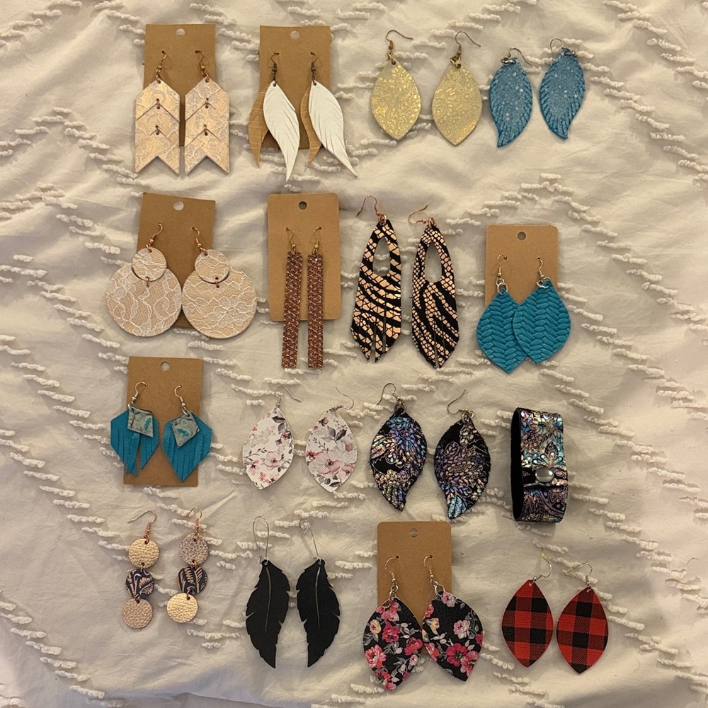 Assorted Earrings Set, Handmade